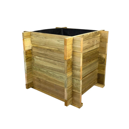 Square Economical Wooden Flower Pot | 54 x 54 x 52 cm