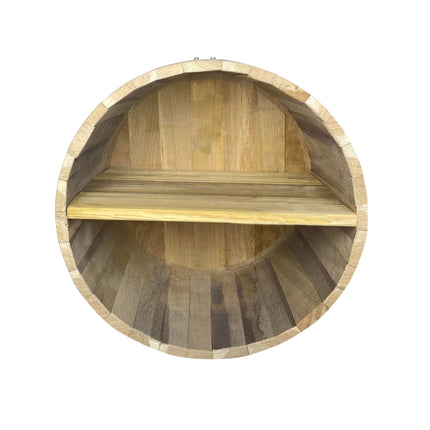 Barrel Shelf with 2 Partitions | Φ36 x 23 cm
