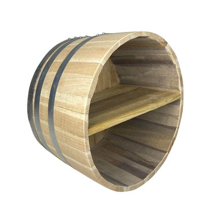 Barrel Shelf with 2 Partitions | Φ36 x 23 cm
