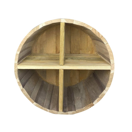 Barrel Shelf with 4 Dividers | Φ28 x 20 cm