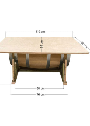 Barrel Coffee Table | 110 x 85 x 43 cm