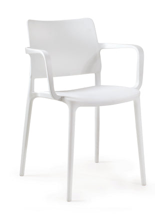 Polypropylene Armchair White | 56.3 x 53.5 x 79.5 cm