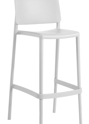 White Polypropylene Stool 75 cm | 47.8 x 50.75 x 99.4 cm