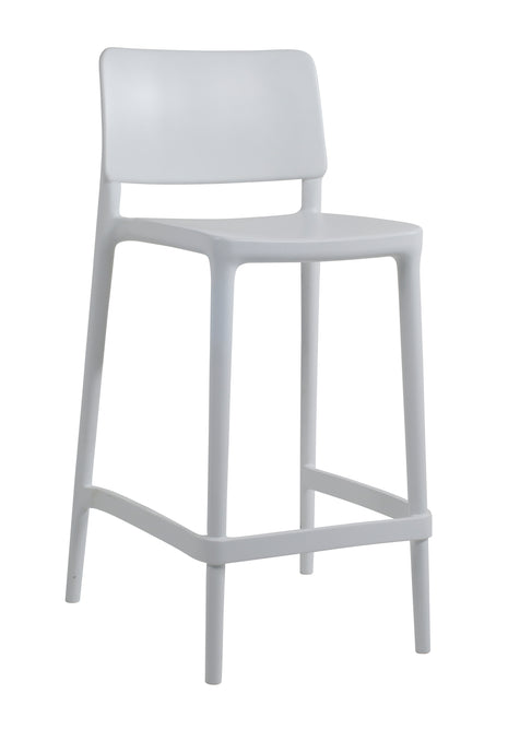 White Polypropylene Stool 75 cm | 47.8 x 50.75 x 104.6 cm