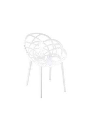 Armchair Polycarbonate White | 59 x 60 x 83 cm