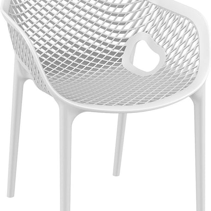 Polypropylene Armchair White | 57 x 60 x 81 cm