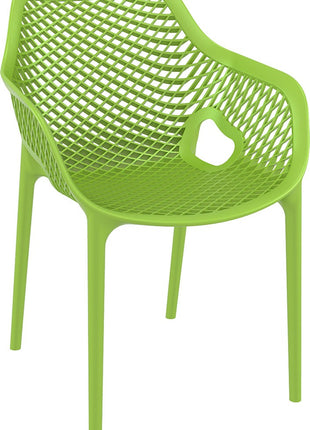 Polypropylene Armchair Green | 57 x 60 x 81 cm