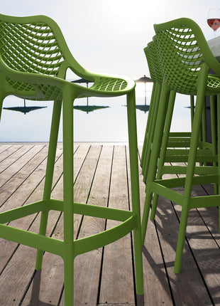 Polypropylene Armchair Green | 57 x 60 x 81 cm