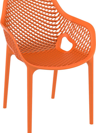 Polypropylene Armchair Orange | 57 x 60 x 81 cm