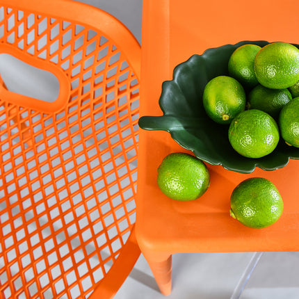 Polypropylene Armchair Orange | 57 x 60 x 81 cm