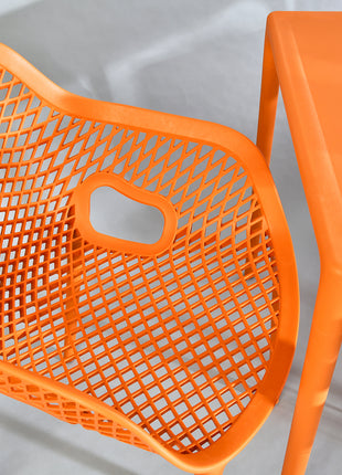 Polypropylene Armchair Orange | 57 x 60 x 81 cm