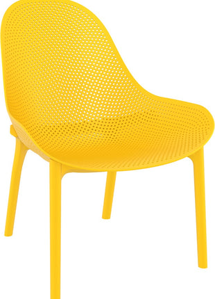 Polypropylene Armchair Yellow | 60 x 71 x 83 cm