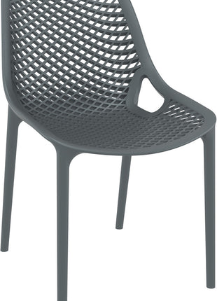 Dark Gray Polypropylene Chair | 50 x 60 x 82 cm