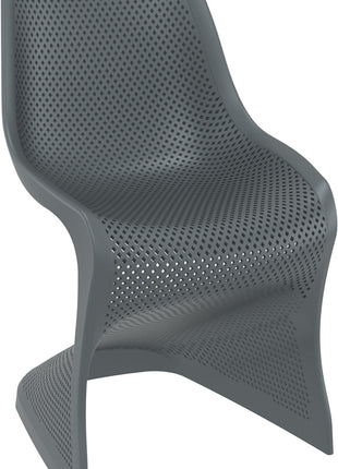 Black Polypropylene Chair | 50 x 58 x 85 cm