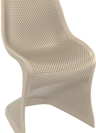 Beige Polypropylene Chair | 50 x 58 x 85 cm