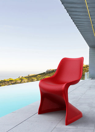 Polypropylene Chair Red | 50 x 58 x 85 cm