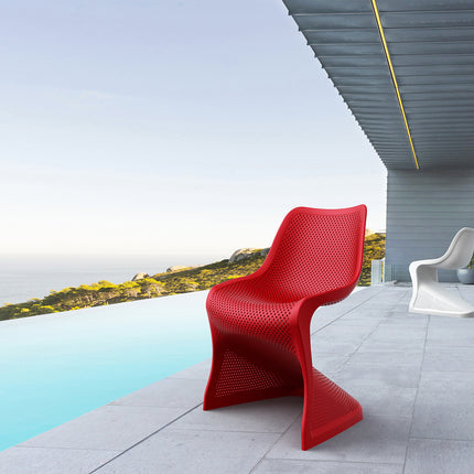 Polypropylene Chair Red | 50 x 58 x 85 cm