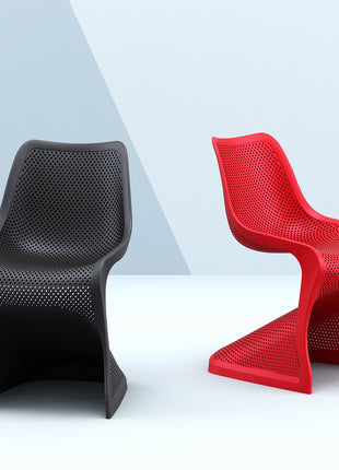 Polypropylene Chair Red | 50 x 58 x 85 cm