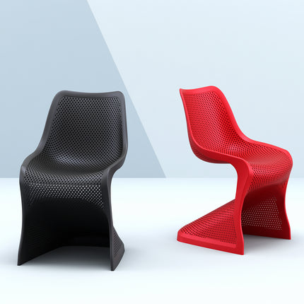 Polypropylene Chair Red | 50 x 58 x 85 cm