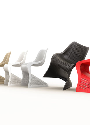 Polypropylene Chair Red | 50 x 58 x 85 cm