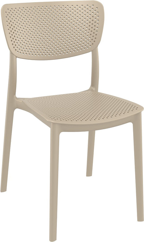 Beige Polypropylene Chair | 45 x 53 x 82 cm