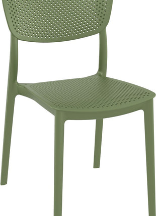 Olive Polypropylene Chair | 45 x 53 x 82 cm