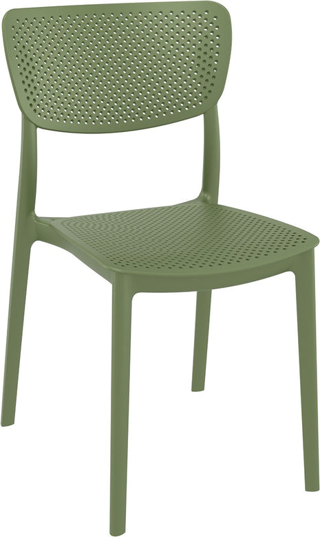 Olive Polypropylene Chair | 45 x 53 x 82 cm