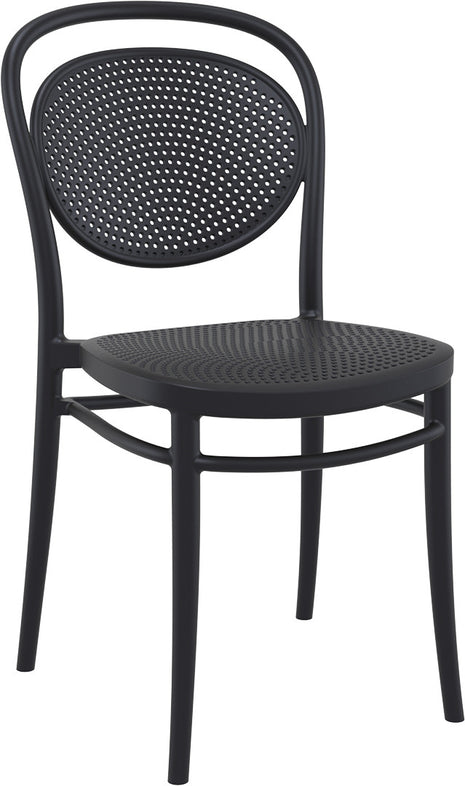 Black Polypropylene Chair | 45 x 52 x 85 cm