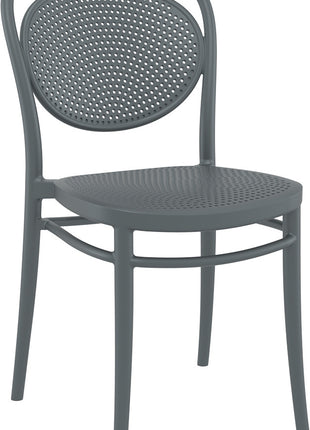 Dark Gray Polypropylene Chair | 45 x 52 x 85 cm