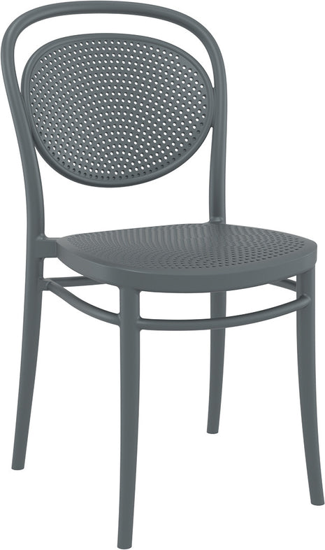 Dark Gray Polypropylene Chair | 45 x 52 x 85 cm