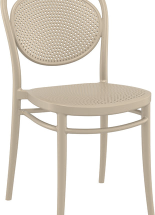 Beige Polypropylene Chair | 45 x 52 x 85 cm