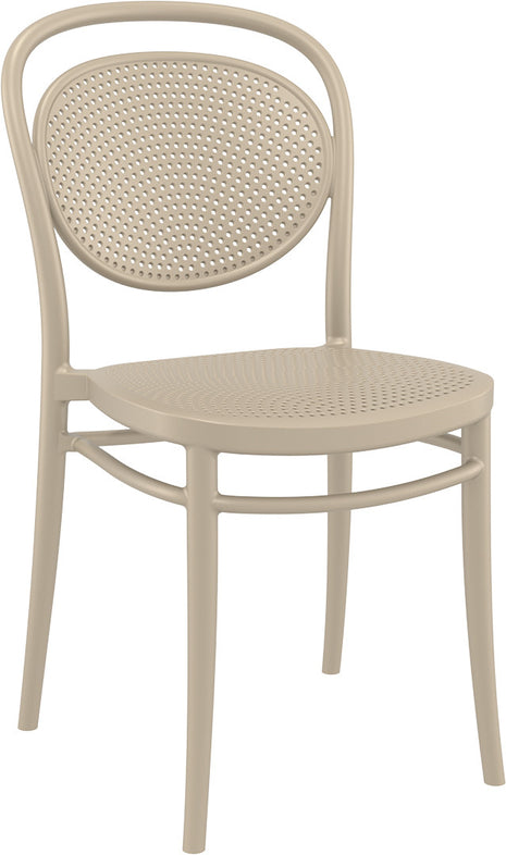 Beige Polypropylene Chair | 45 x 52 x 85 cm