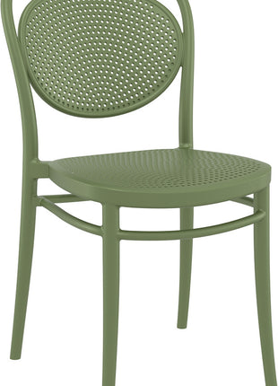 Olive Polypropylene Chair | 45 x 52 x 85 cm