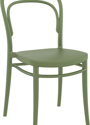 Olive Polypropylene Chair | 45 x 52 x 85 cm