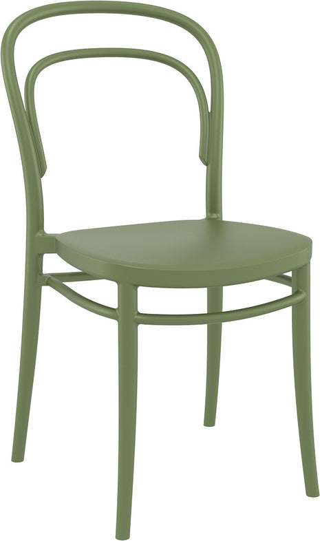 Olive Polypropylene Chair | 45 x 52 x 85 cm