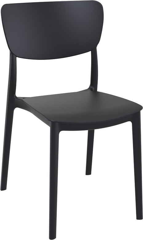 Black Polypropylene Chair | 45 x 53 x 82 cm