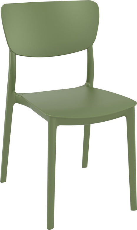 Olive Polypropylene Chair | 45 x 53 x 82 cm