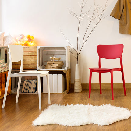 Polypropylene Chair Red | 45 x 53 x 82 cm