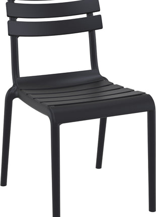 Black Polypropylene Chair | 50 x 59 x 84 cm