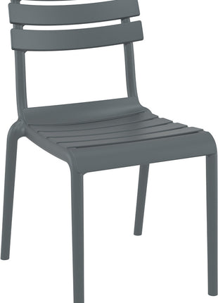 Dark Gray Polypropylene Chair | 50 x 59 x 84 cm