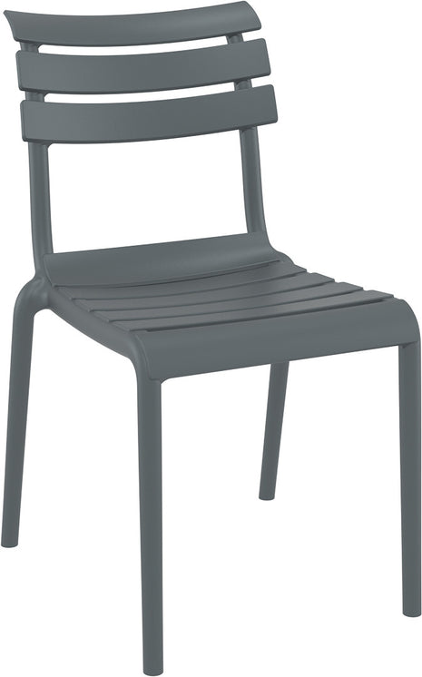 Dark Gray Polypropylene Chair | 50 x 59 x 84 cm