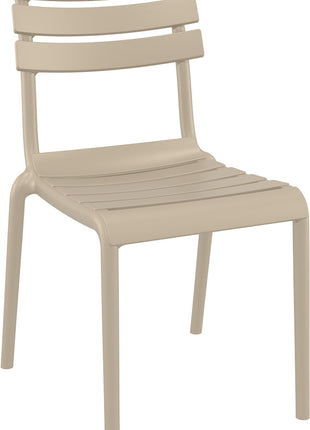 Beige Polypropylene Chair | 50 x 59 x 84 cm