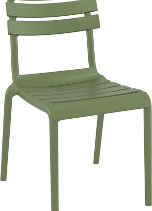 Olive Polypropylene Chair | 50 x 59 x 84 cm