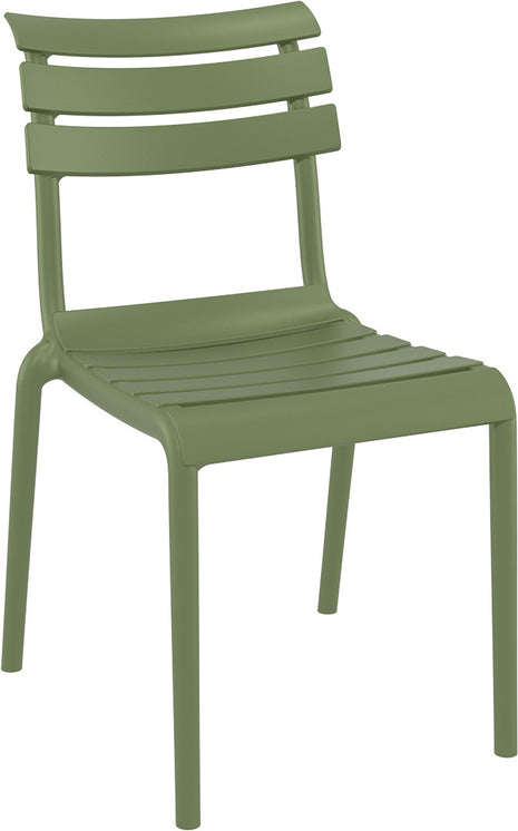 Olive Polypropylene Chair | 50 x 59 x 84 cm