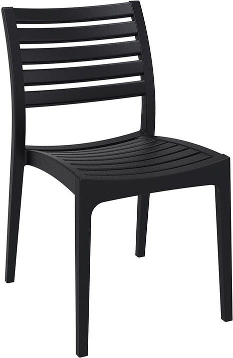 Black Polypropylene Chair | 48 x 58 x 82 cm