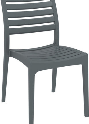 Dark Gray Polypropylene Chair | 48 x 58 x 82 cm