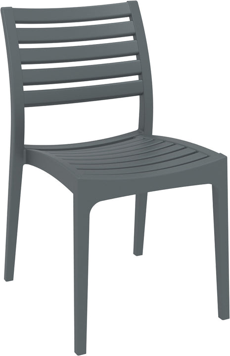 Dark Gray Polypropylene Chair | 48 x 58 x 82 cm