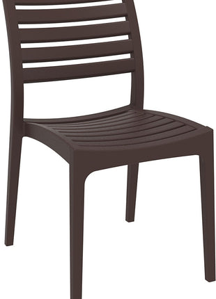 Polypropylene Chair Dark Brown | 48 x 58 x 82 cm