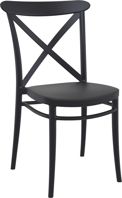 Black Polypropylene Chair | 51 x 51 x 87 cm