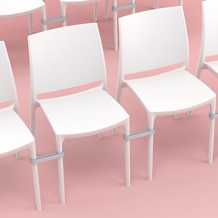 Polypropylene Chair White | 44 x 50 x 81 cm